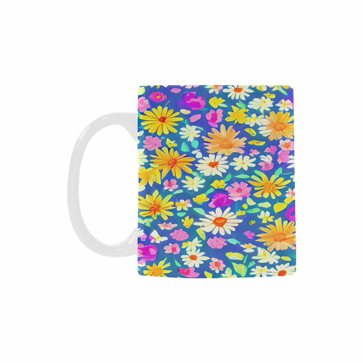 USA made, Quality Mug, coffee mug, tea cup, Set 1, Mixed Floral design 21