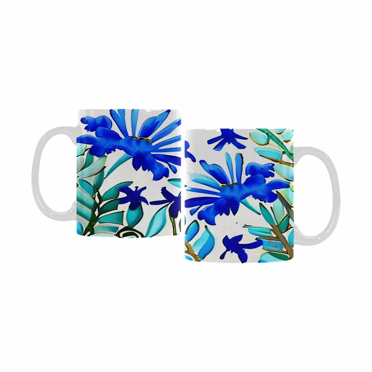 Quality Mug, coffee mug, tea cup, Bright florals, Set 1, Design 85