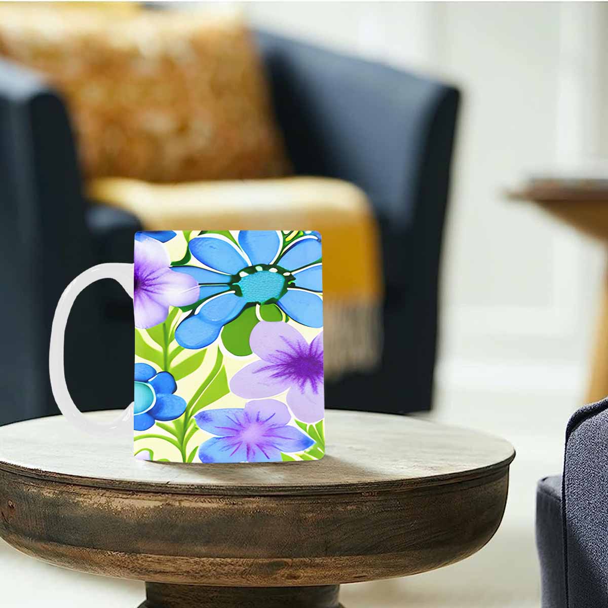 Quality Mug, coffee mug, tea cup, Bright florals, Set 1, Design 122