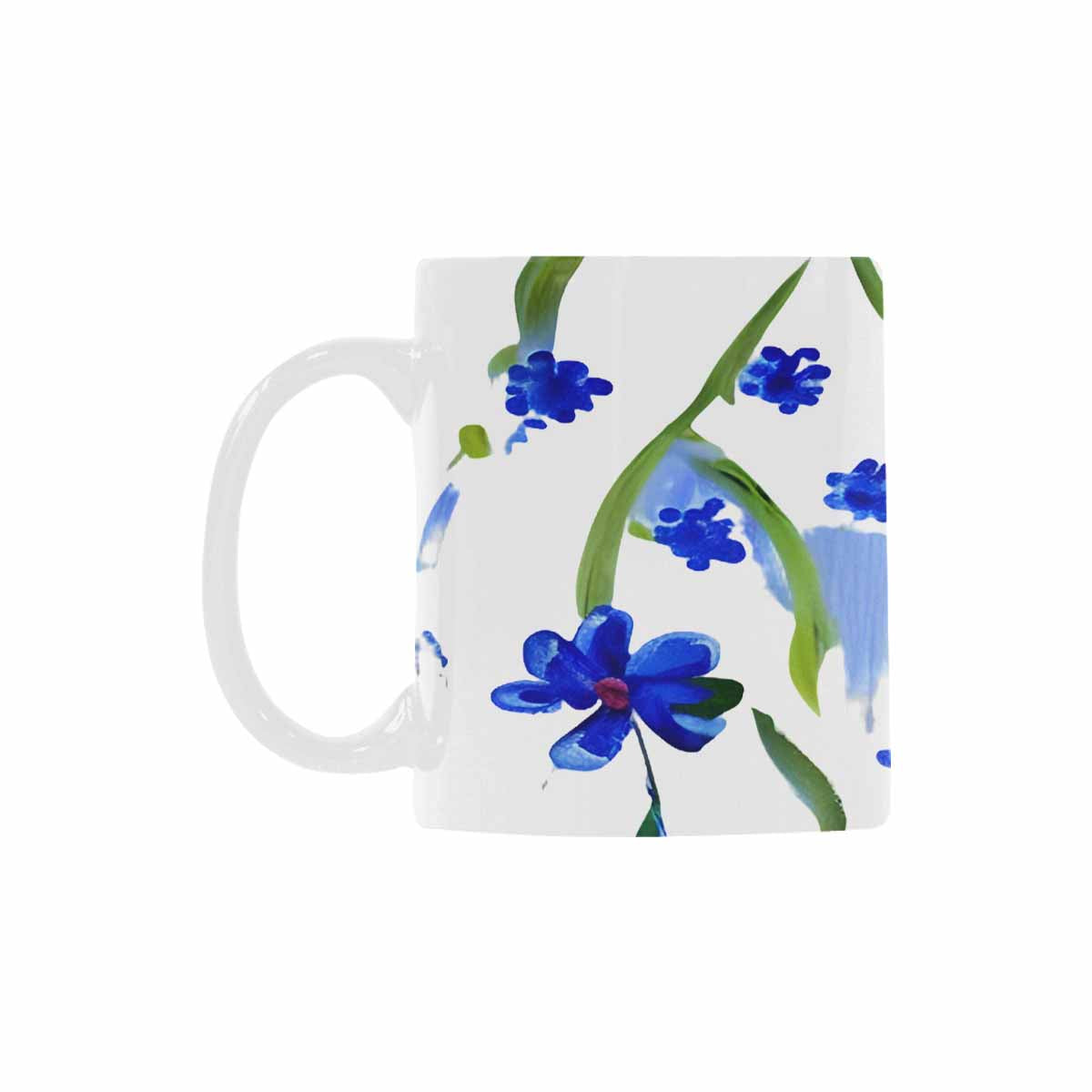 USA made Quality Mug, coffee mug, tea cup, Bright florals, Set 1A, Design 84