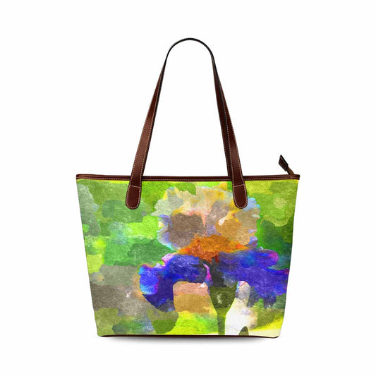 Classic Fabric handbag, watercolor floral, design 138