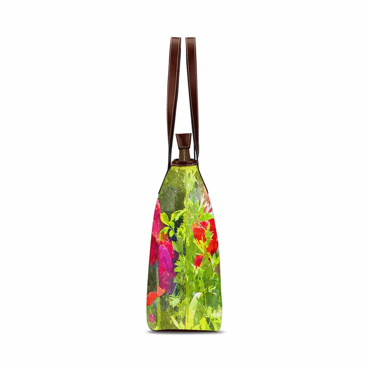 Classic Fabric handbag, watercolor floral, design 176