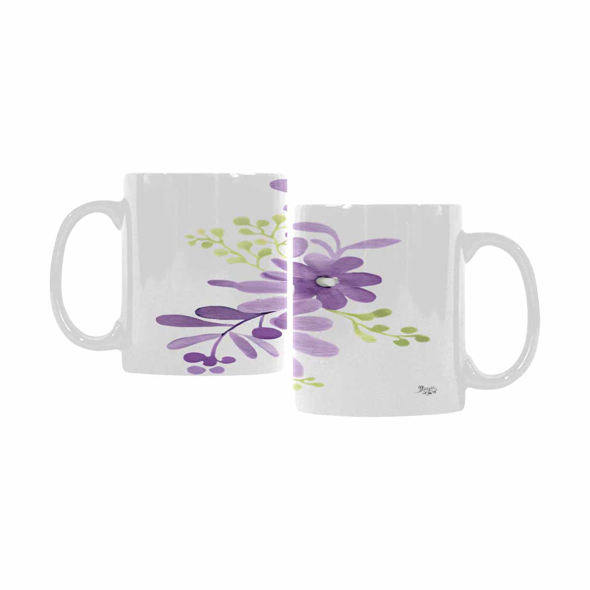 Quality Mug, coffee mug, tea cup, Bright florals, Set 2, design 26