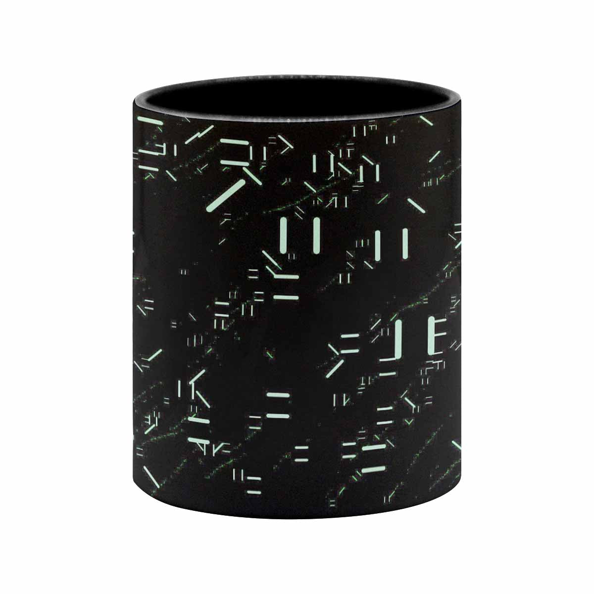 Coffee Mug, tea cup, black core, abstract, design 52