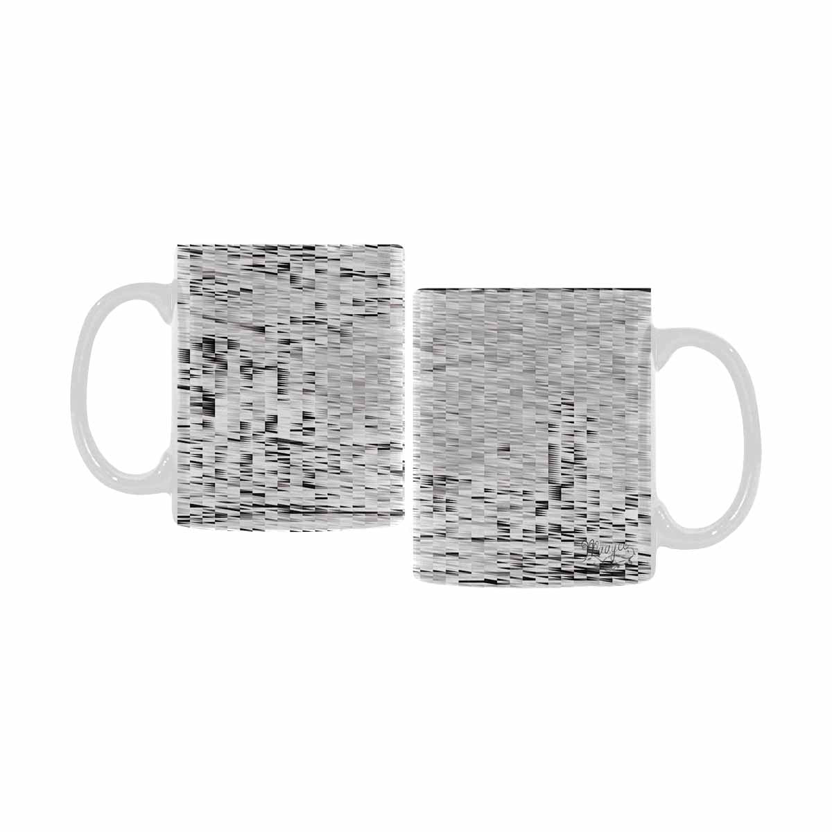 Quality Mug, coffee mug, tea cup, B & W Abstract, Set 1, design 113