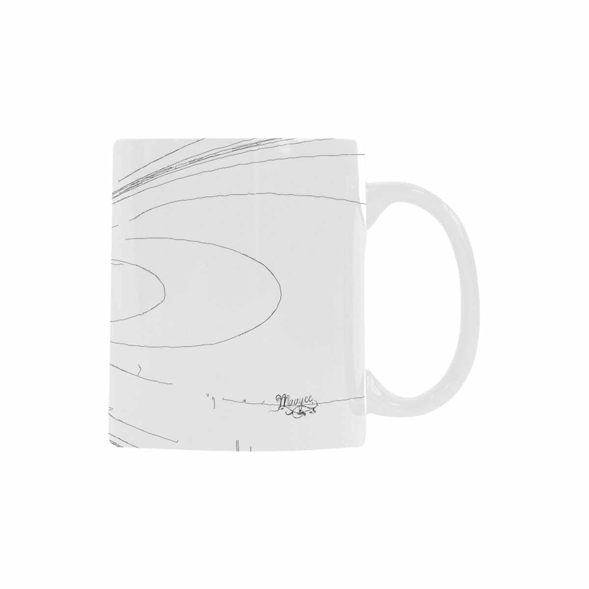 Quality Mug, coffee mug, tea cup, B & W Abstract, Set 1, design 123