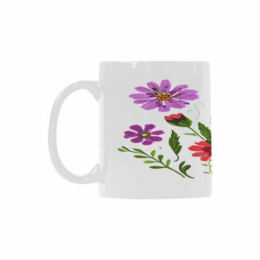 Quality Mug, coffee mug, tea cup, Bright florals, Set 2, design 93