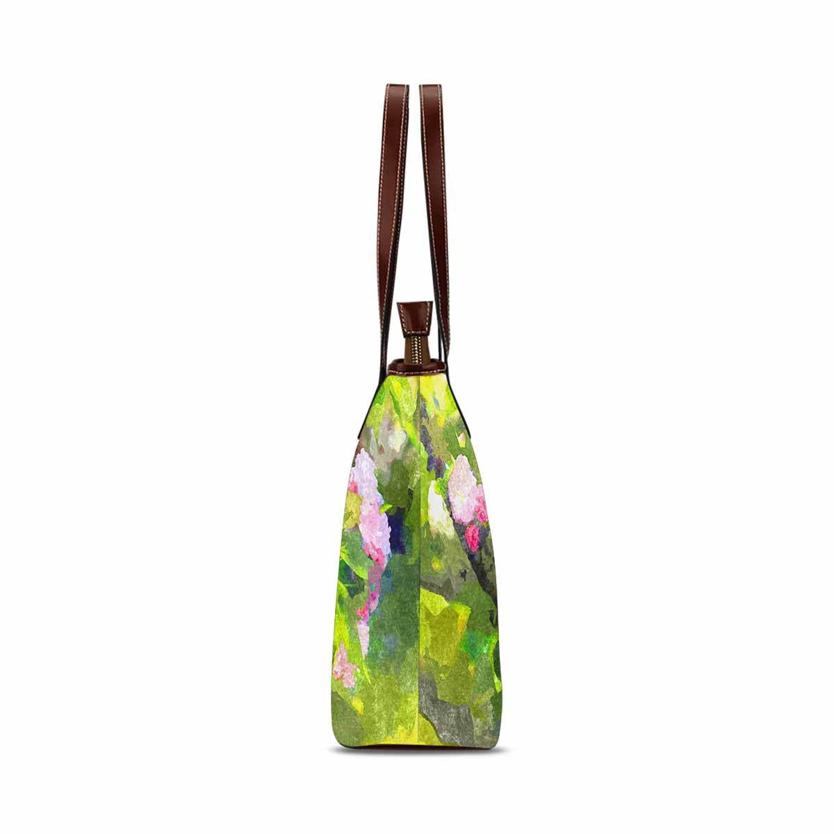 Classic Fabric handbag, watercolor floral, design 204