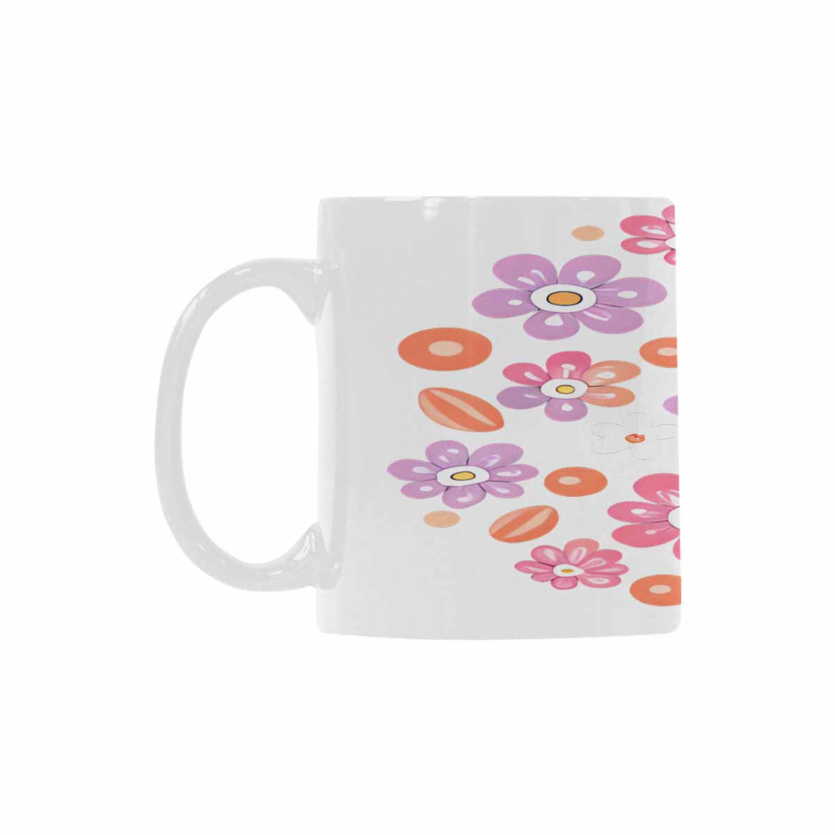 Quality Mug, coffee mug, tea cup, Bright florals, Set 2, design 3