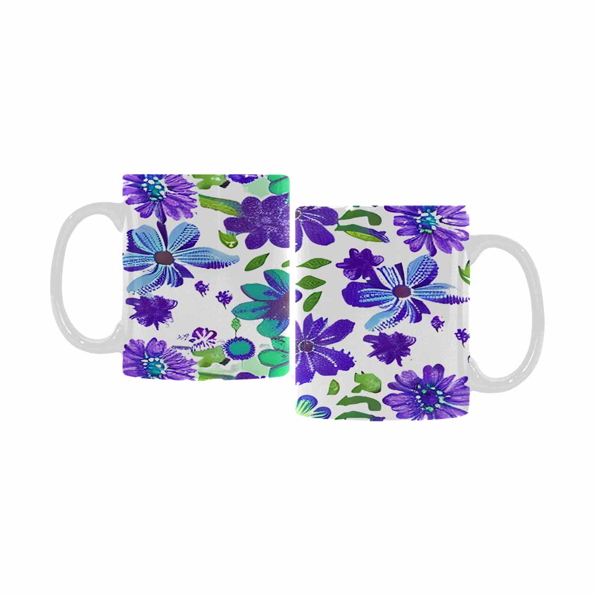 Quality Mug, coffee mug, tea cup, Bright florals, Set 1A, Design 140