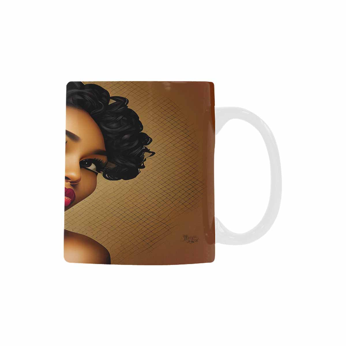 Quality Mug, coffee mug, tea cup, Black Faces, Set 1, design 17