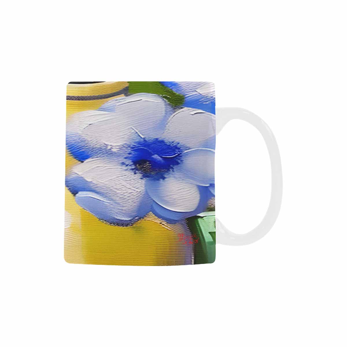 USA made Quality Mug, coffee mug, tea cup, Bright florals, Set 1, Design 166