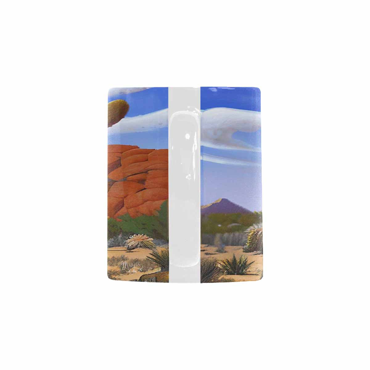 Coffee Mug, tea cup, desert scene, design 14