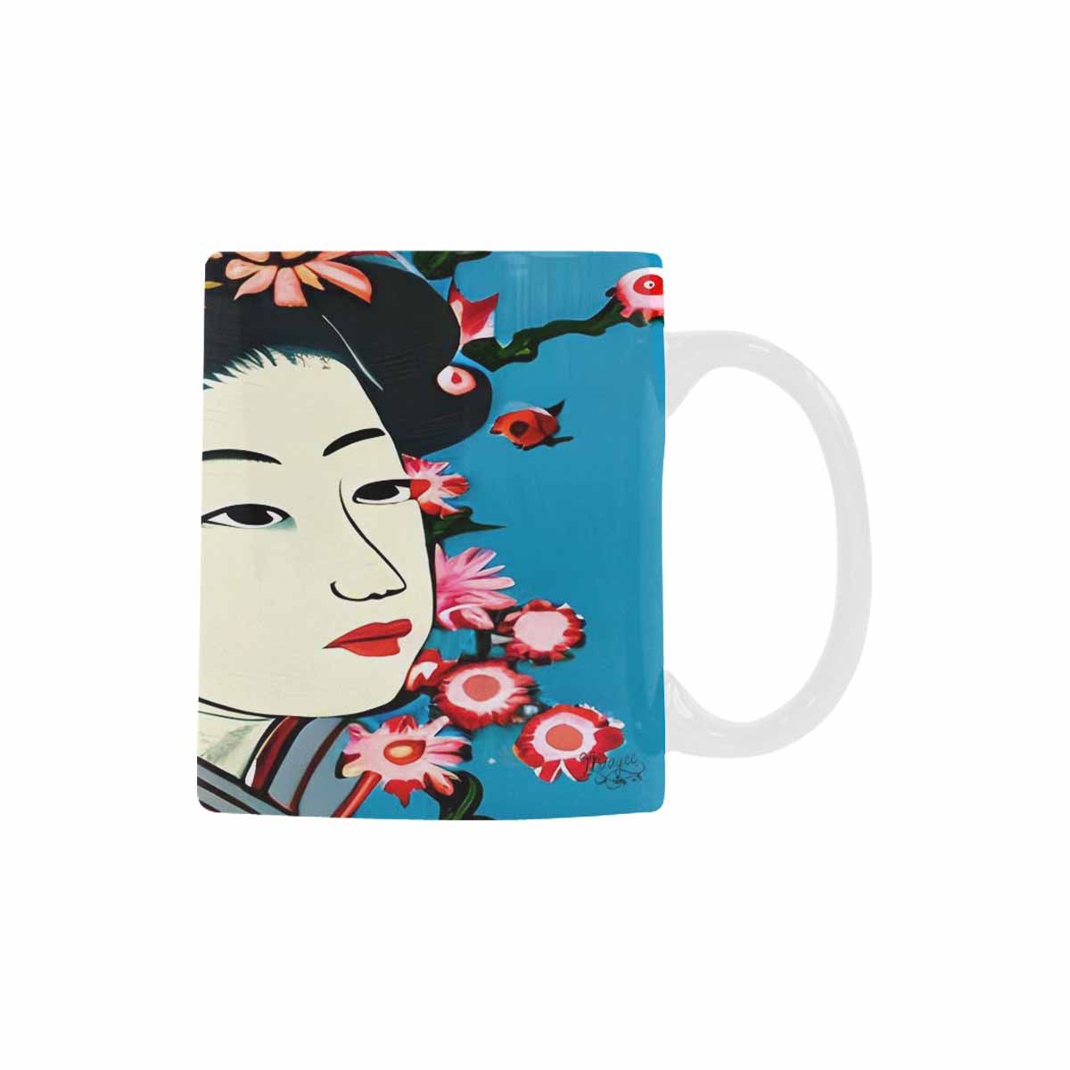 Quality Mug, coffee mug, tea cup, Asian Faces, Design 68