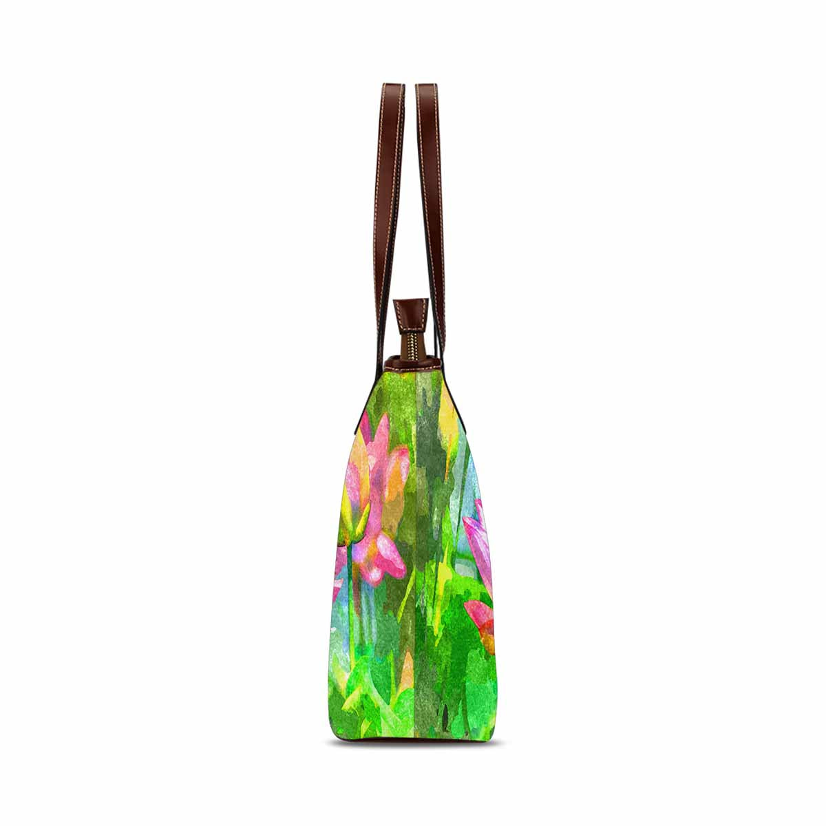 Classic Fabric handbag, watercolor floral, design 281