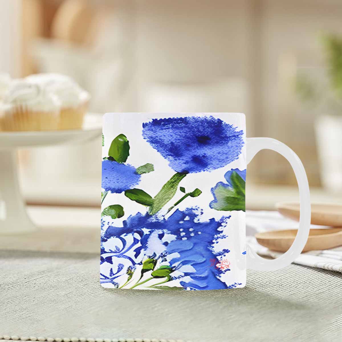 Quality Mug, coffee mug, tea cup, Bright florals, Set 1, Design 24