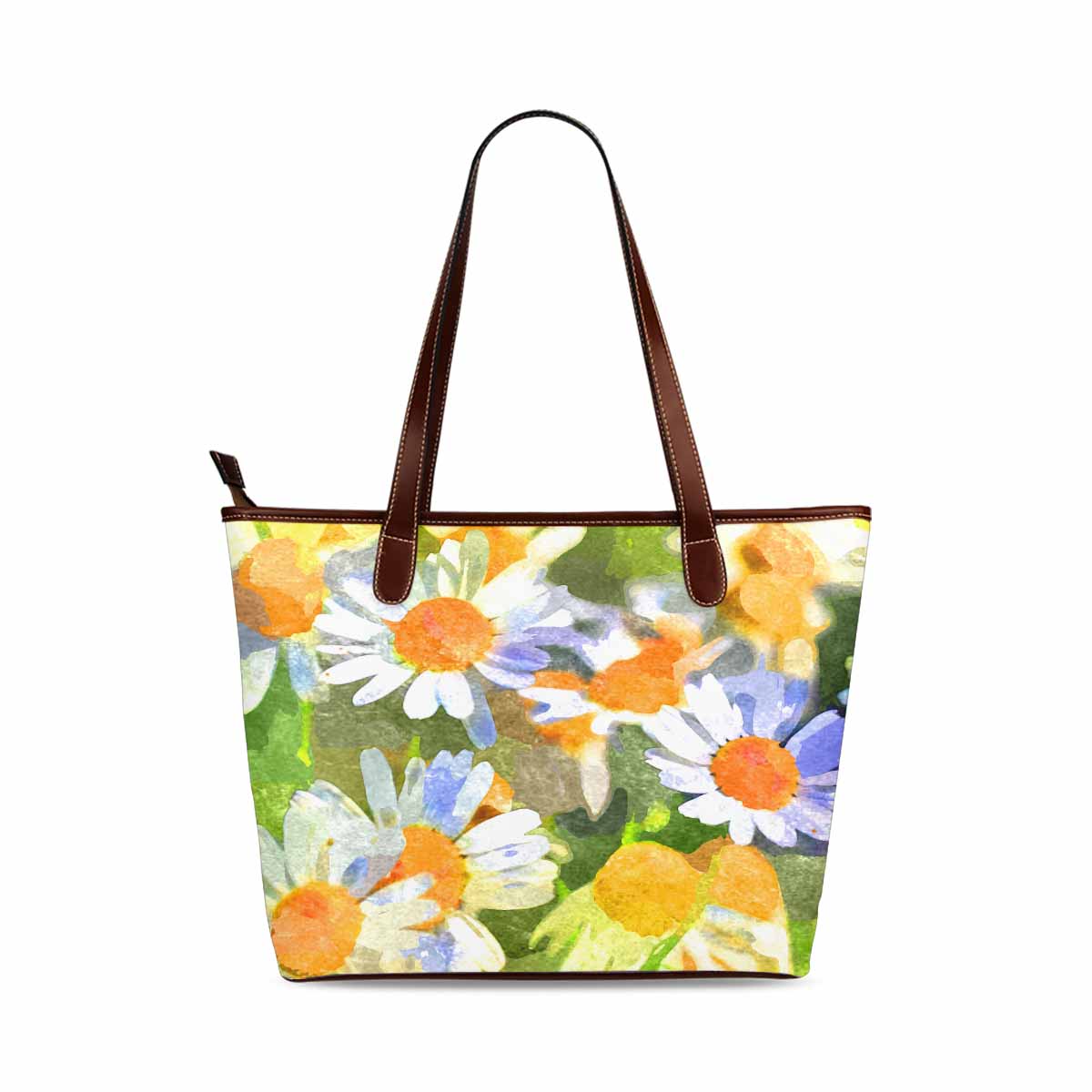 Classic Fabric handbag, watercolor floral, design 26