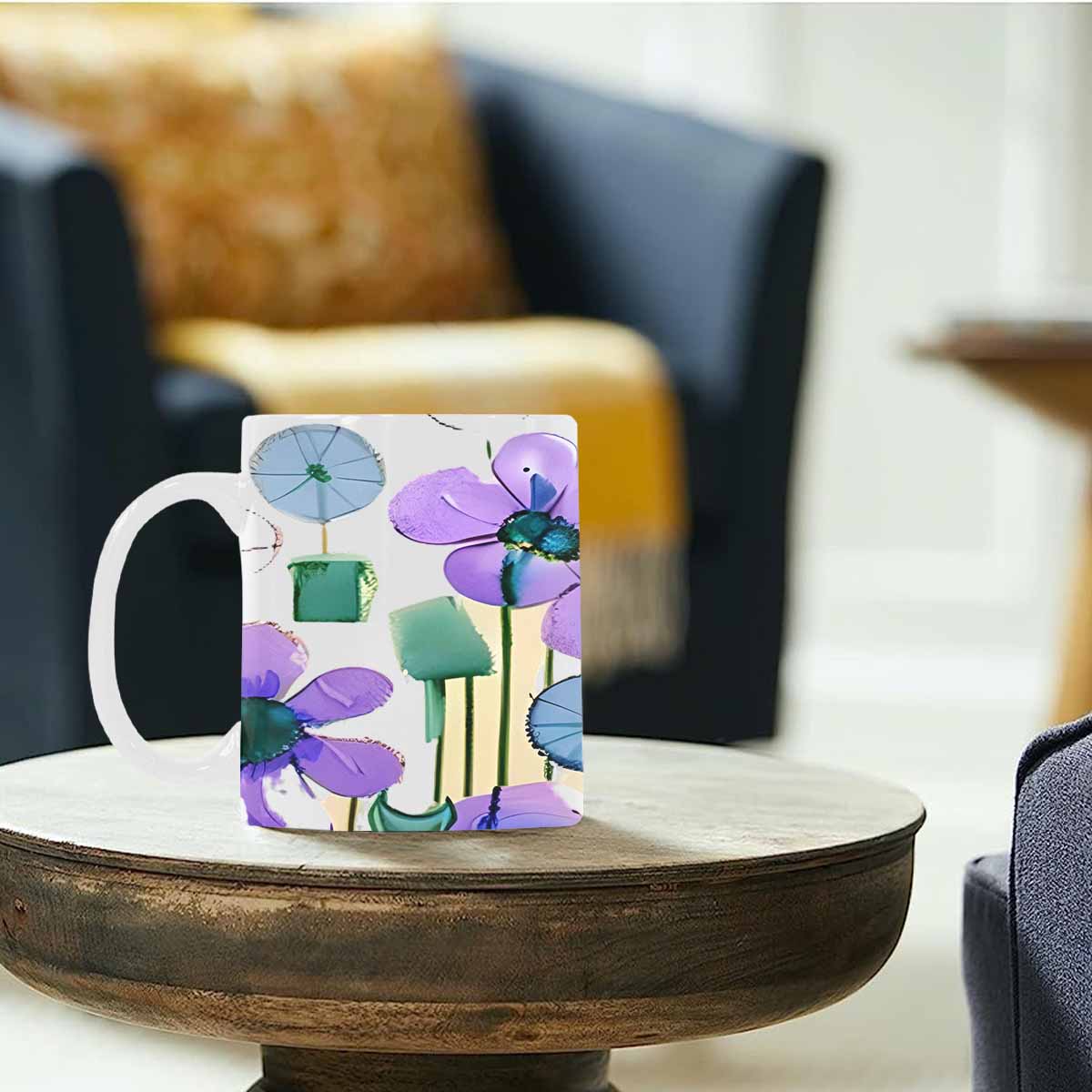 Quality Mug, coffee mug, tea cup, Bright florals, Set 1A, Design 149