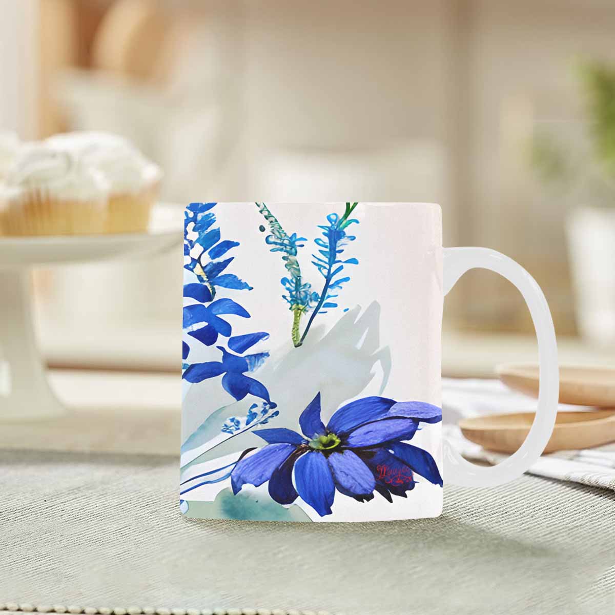 Quality Mug, coffee mug, tea cup, Bright florals, Set 1, Design 26