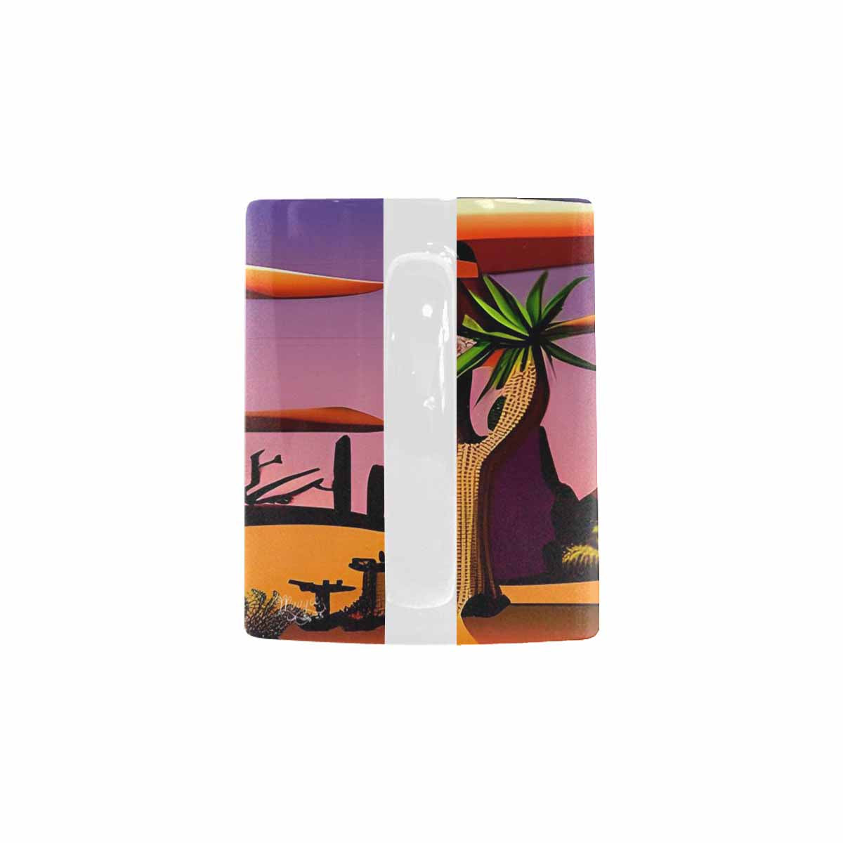 Coffee Mug, tea cup, desert scene, design 55