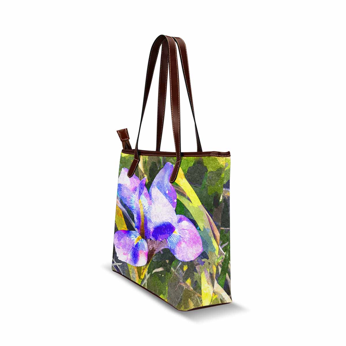 Classic Fabric handbag, watercolor floral, design 132