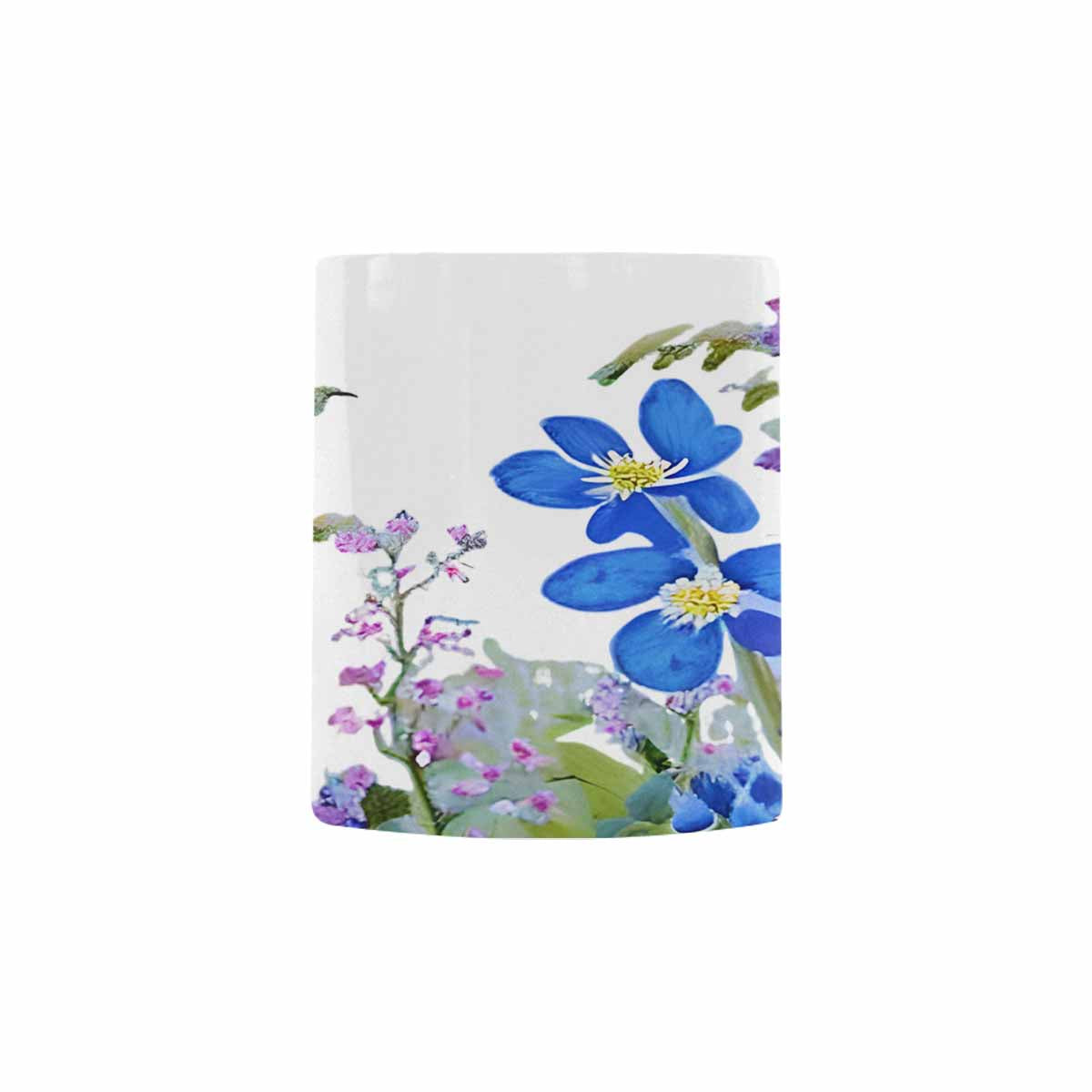 USA made Quality Mug, coffee mug, tea cup, Bright florals, Set 1A, Design 94