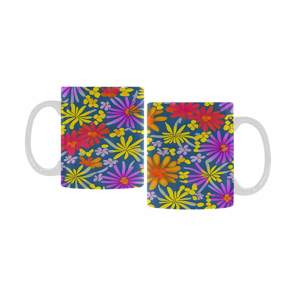 Quality Mug, coffee mug, tea cup, Set 1, Mixed Floral design 37