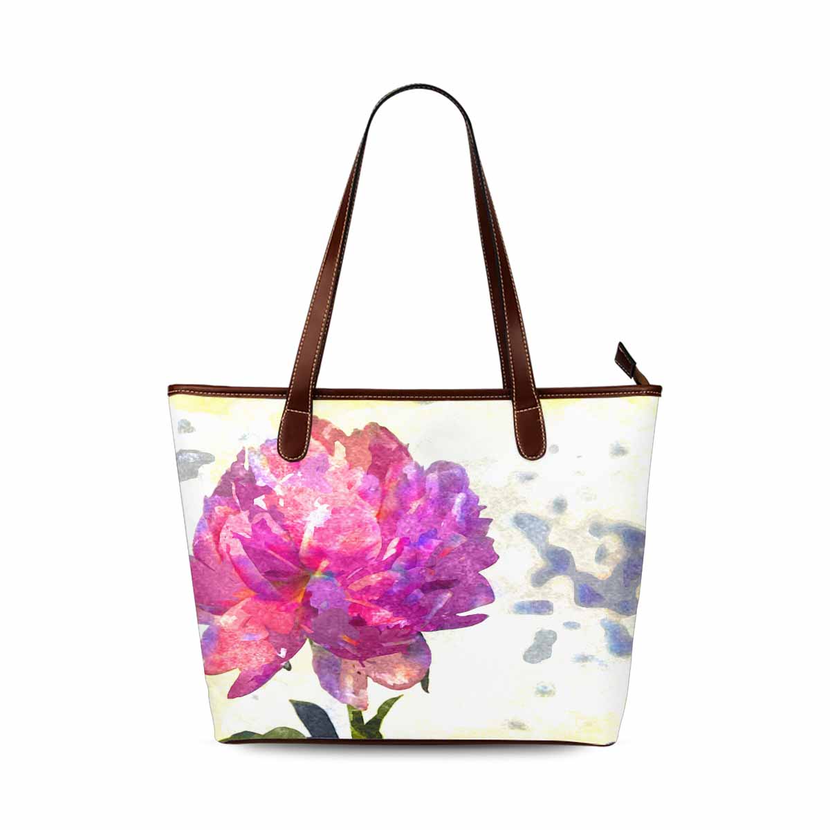 Classic Fabric handbag, watercolor floral, design 163