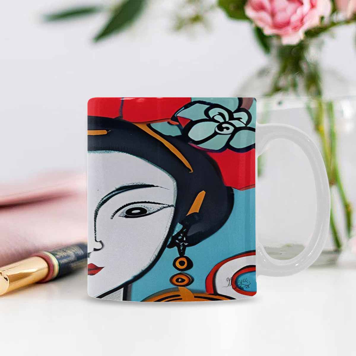 Quality Mug, coffee mug, tea cup, Asian Faces, Design 46