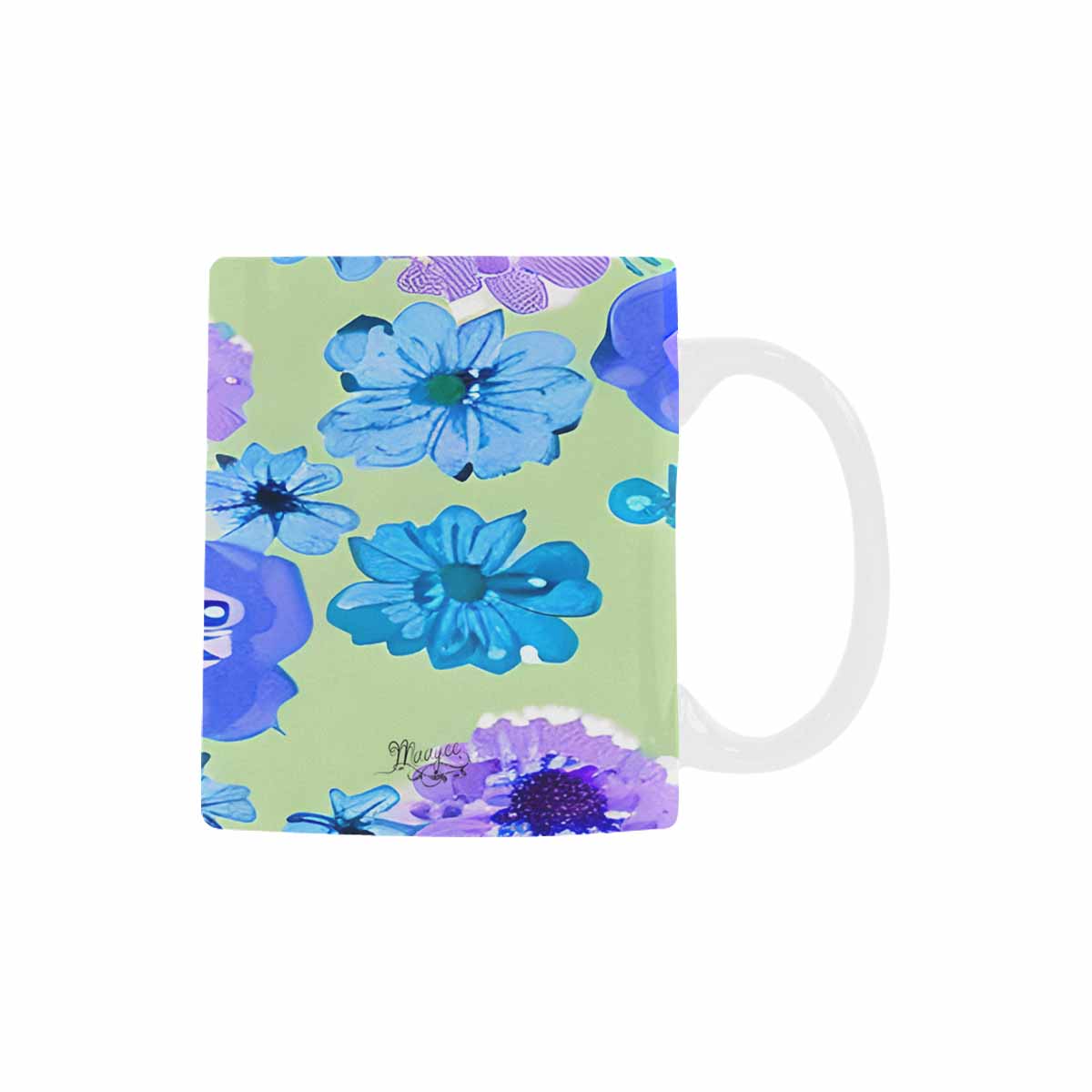 USA made Quality Mug, coffee mug, tea cup, Bright florals, Set 1, Design 144