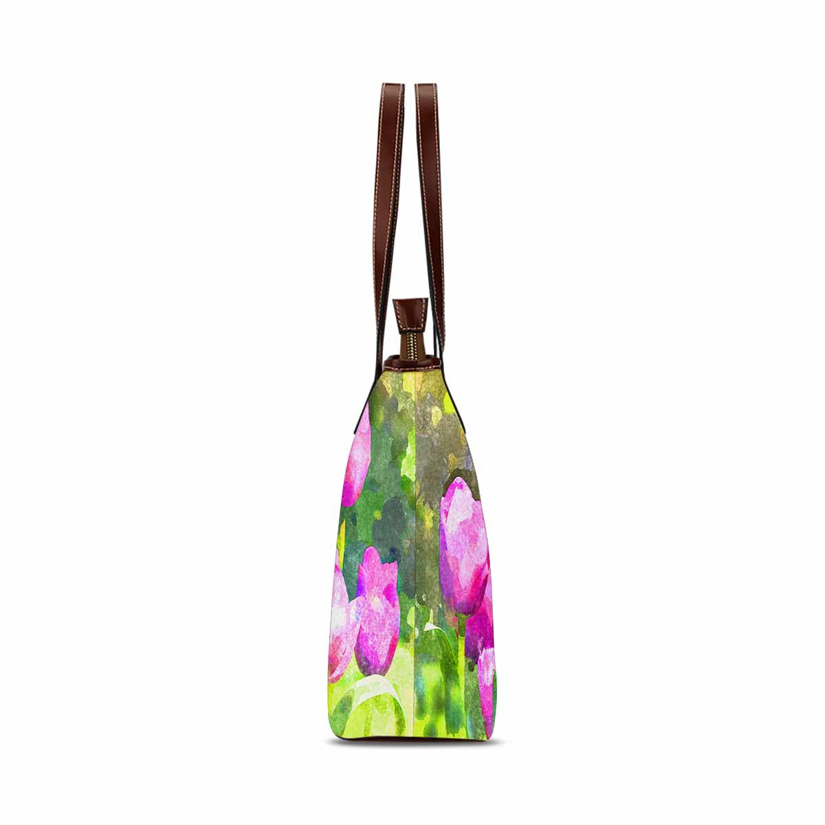 Classic Fabric handbag, watercolor floral, design 243