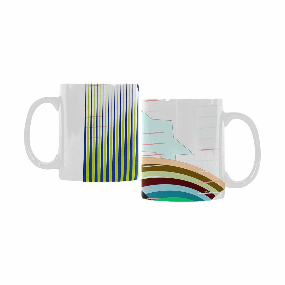 Unique Abstract design coffee mug, set 1, design 188