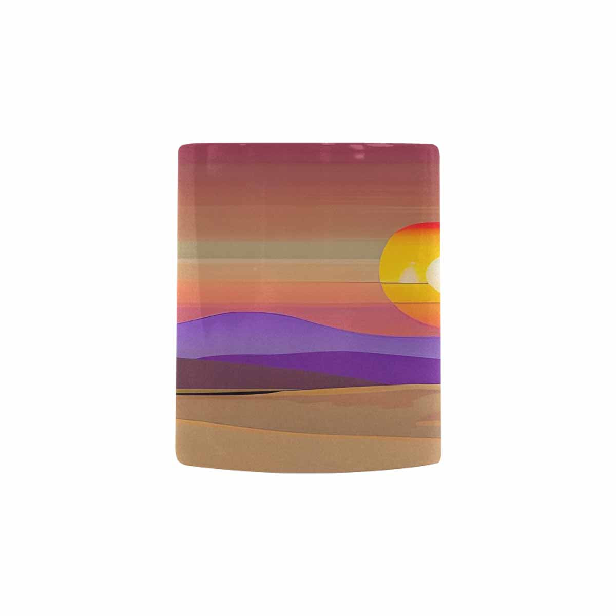 Coffee Mug, tea cup, desert scene, design 71