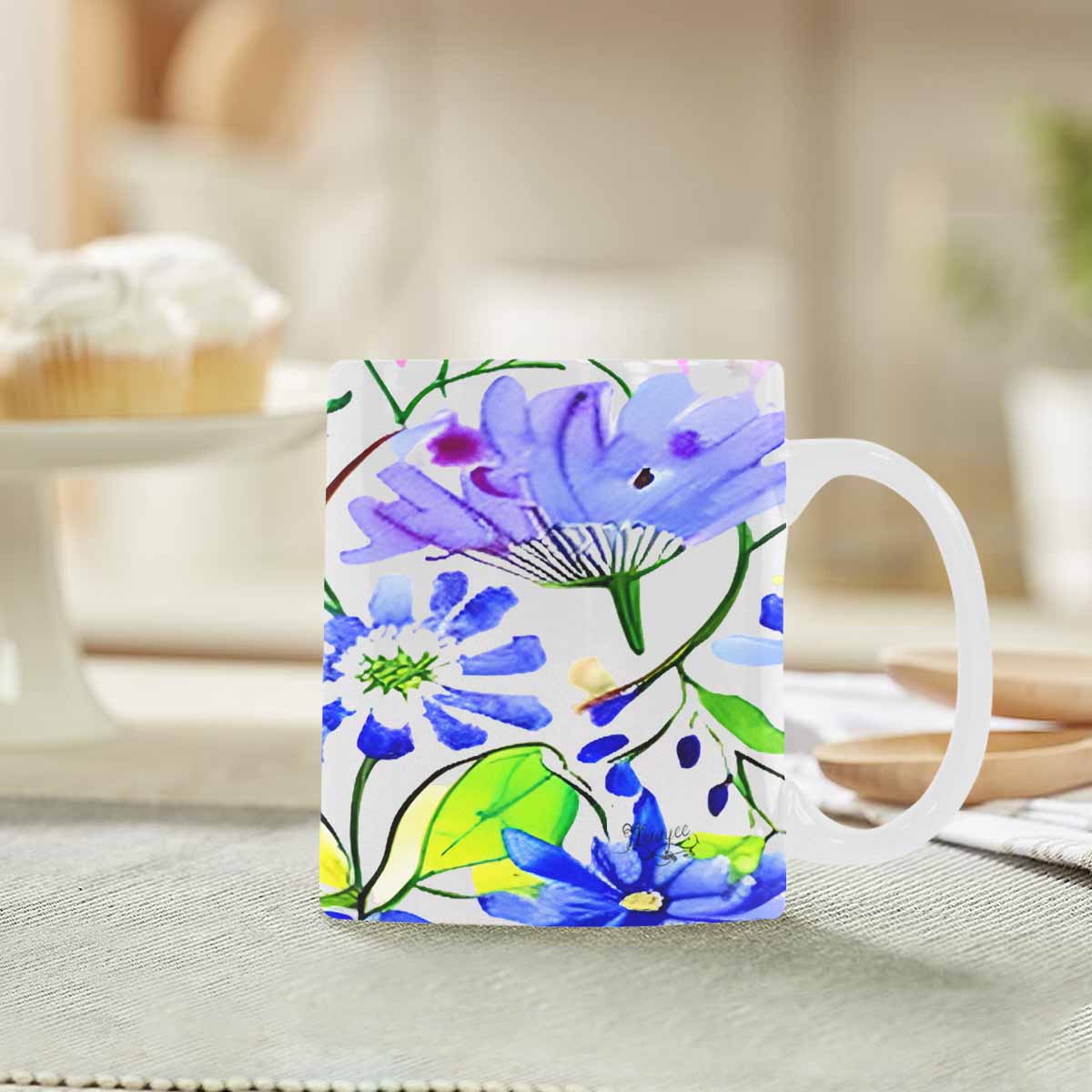 Quality Mug, coffee mug, tea cup, Bright florals, Set 1A, Design 37