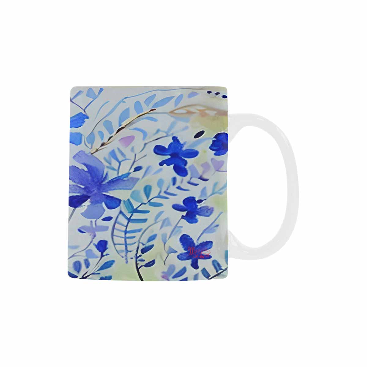 USA made Quality Mug, coffee mug, tea cup, Bright florals, Set 1, Design 10