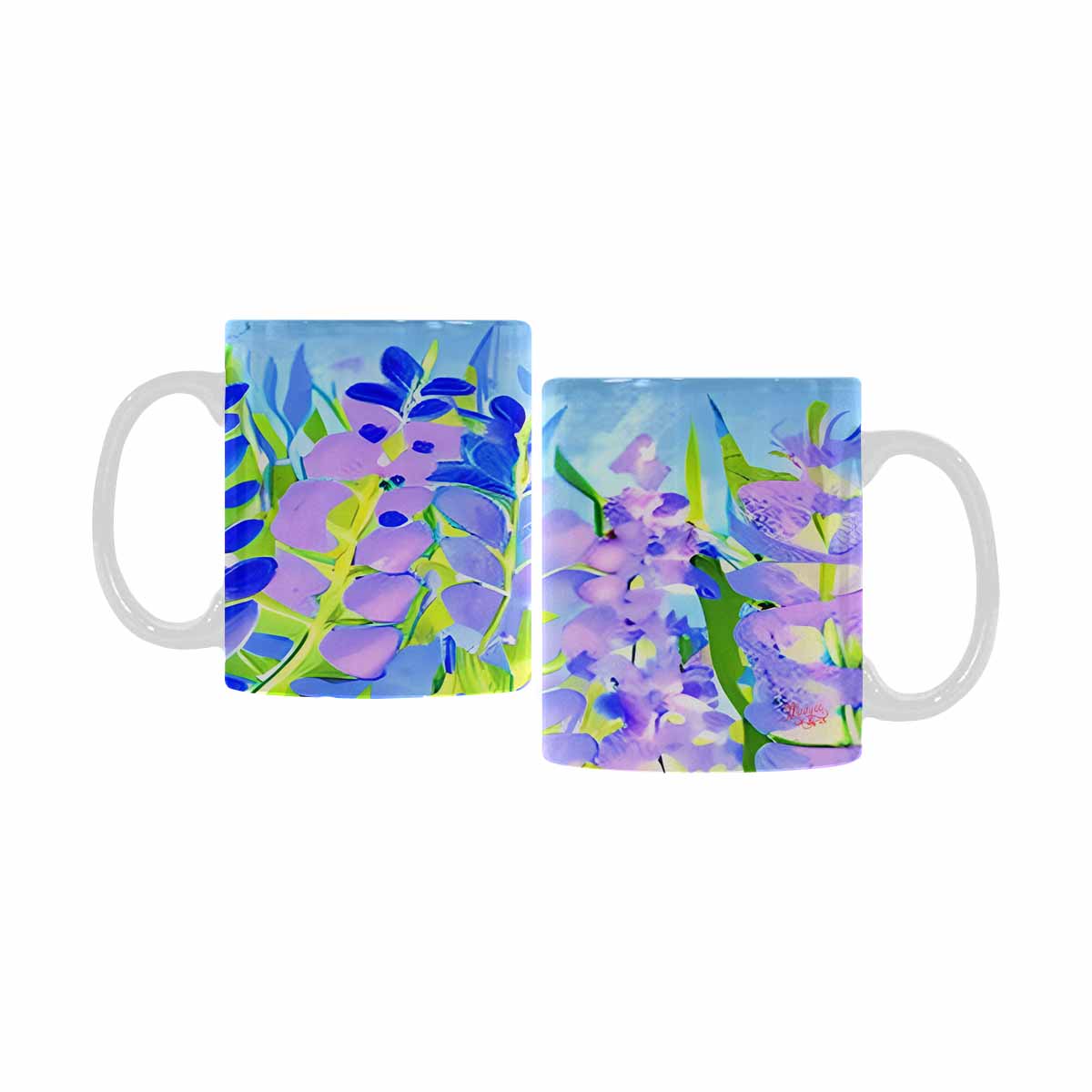 Quality Mug, coffee mug, tea cup, Bright florals, Set 1, Design 16