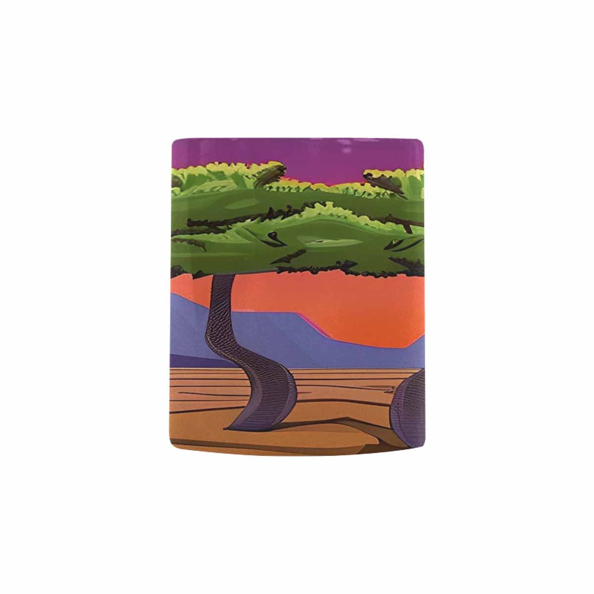 Coffee Mug, tea cup, desert scene, design 93