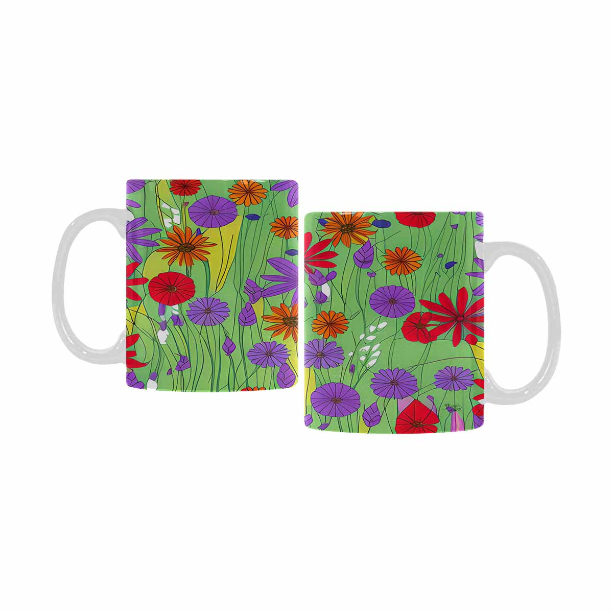 Quality Mug, coffee mug, tea cup, Set 1, Mixed Floral design 46