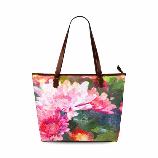 Classic Fabric handbag, watercolor floral, design 34