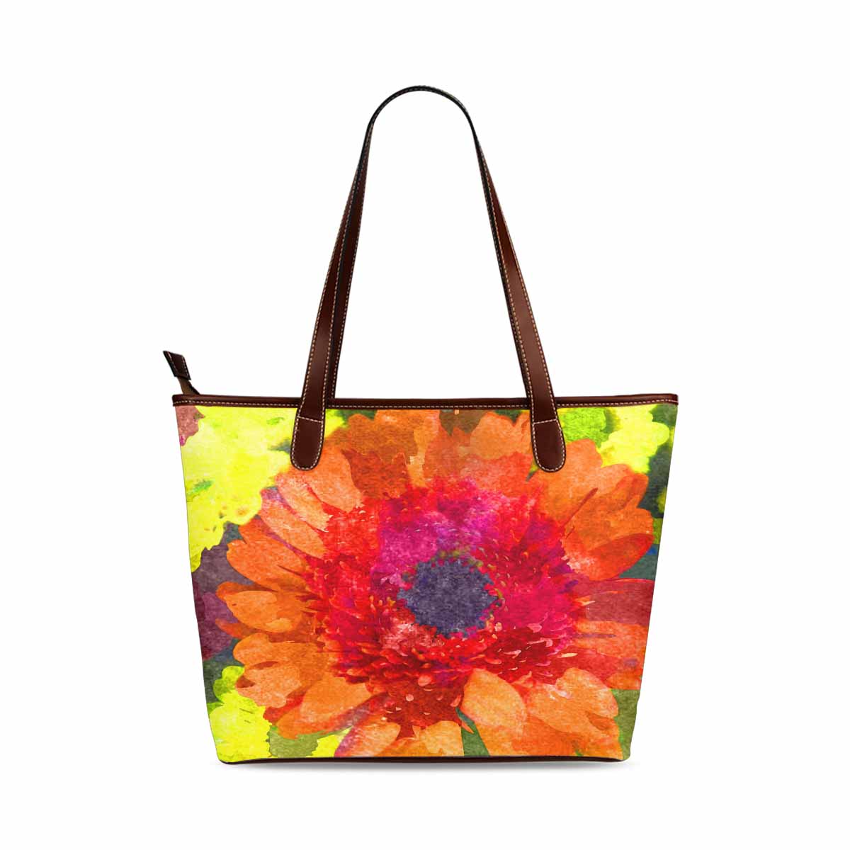 Classic Fabric handbag, watercolor floral, design 46