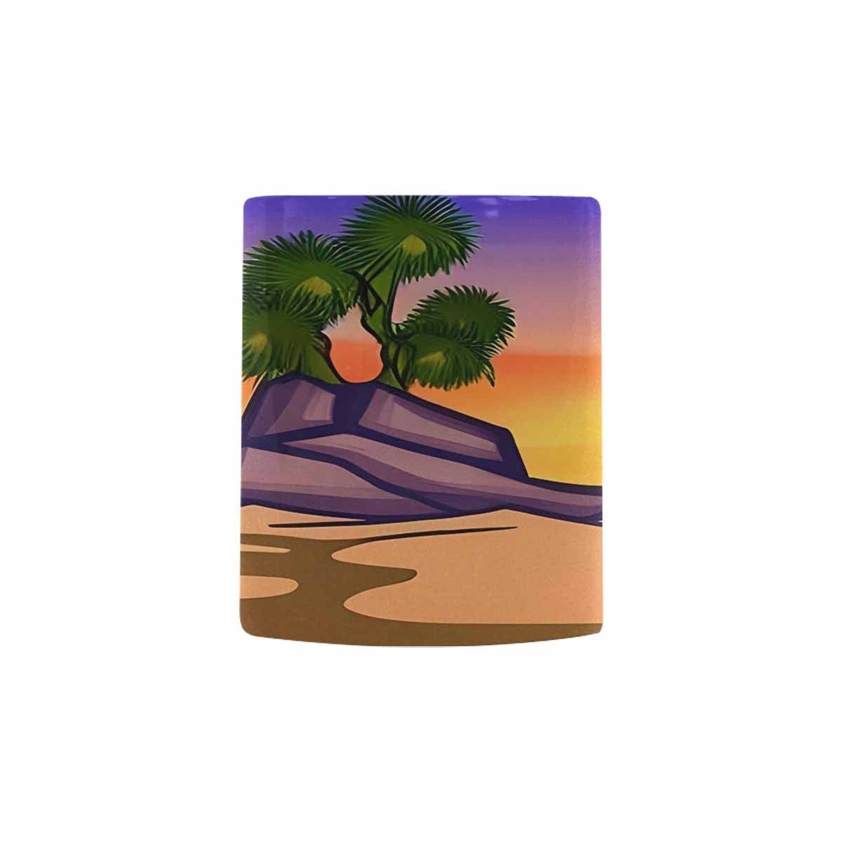 Coffee Mug, tea cup, desert scene, design 75