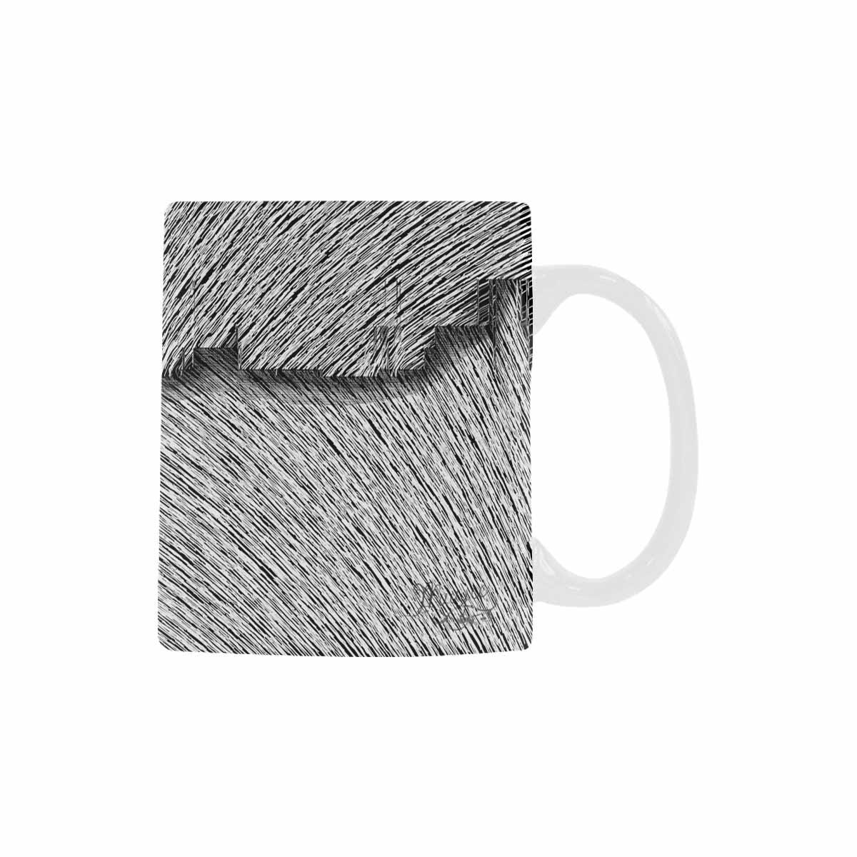 Quality Mug, coffee mug, tea cup, B & W Abstract, Set 1, design 63