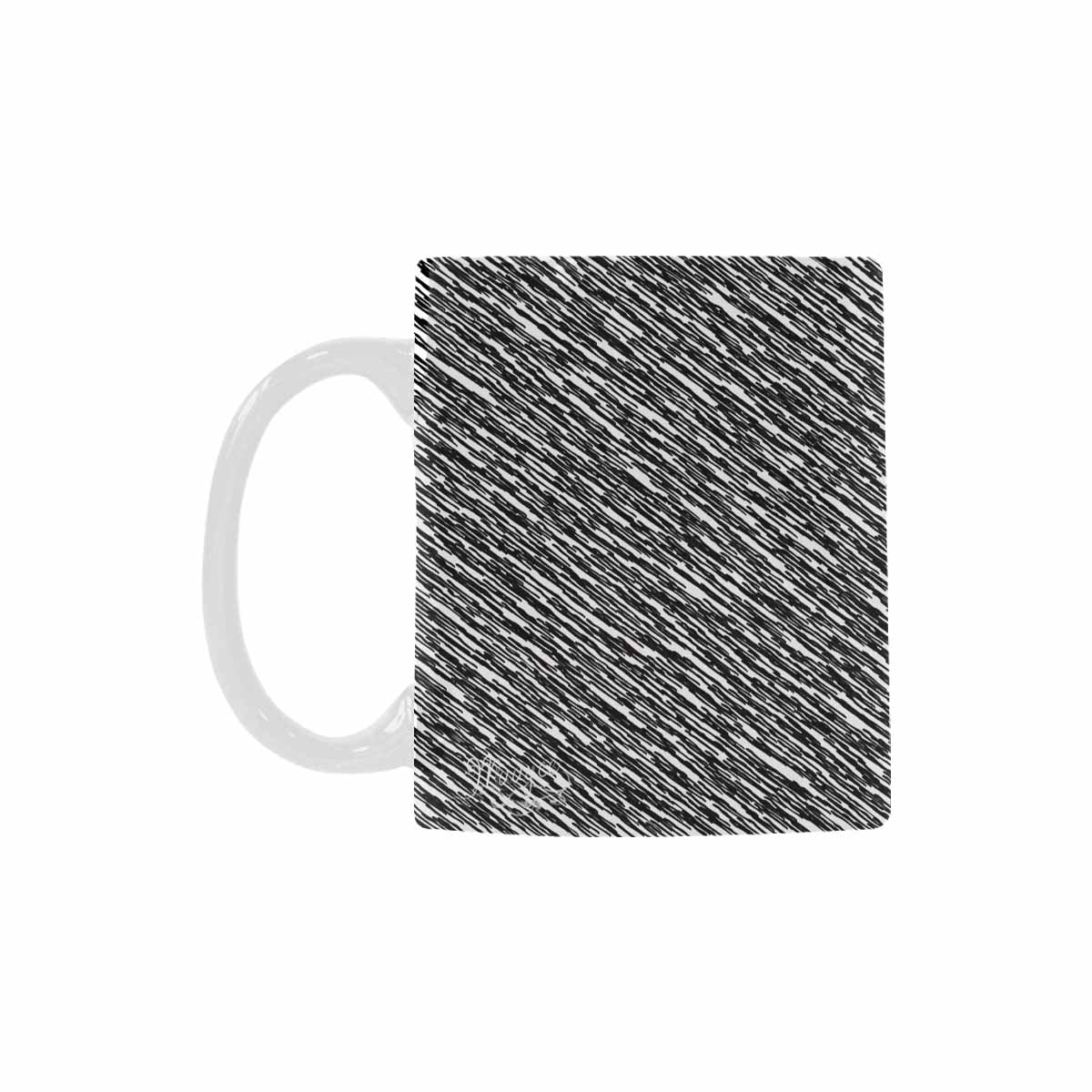 Quality Mug, coffee mug, tea cup, B & W Abstract, Set 1, design 74