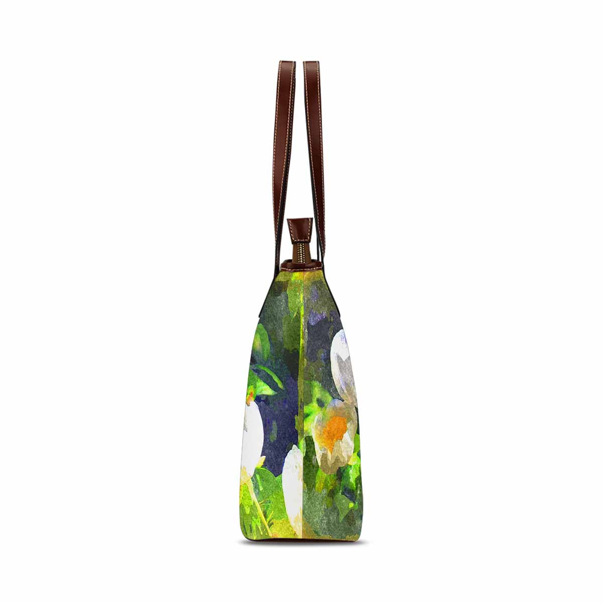 Classic Fabric handbag, watercolor floral, design 156