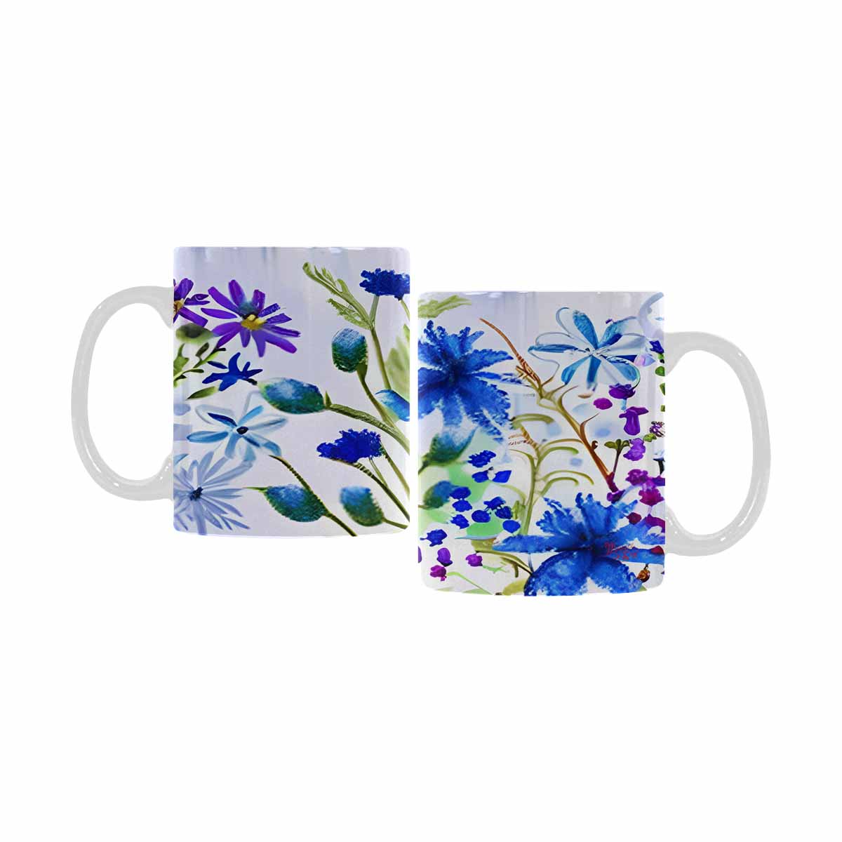 Quality Mug, coffee mug, tea cup, Bright florals, Set 1, Design 6