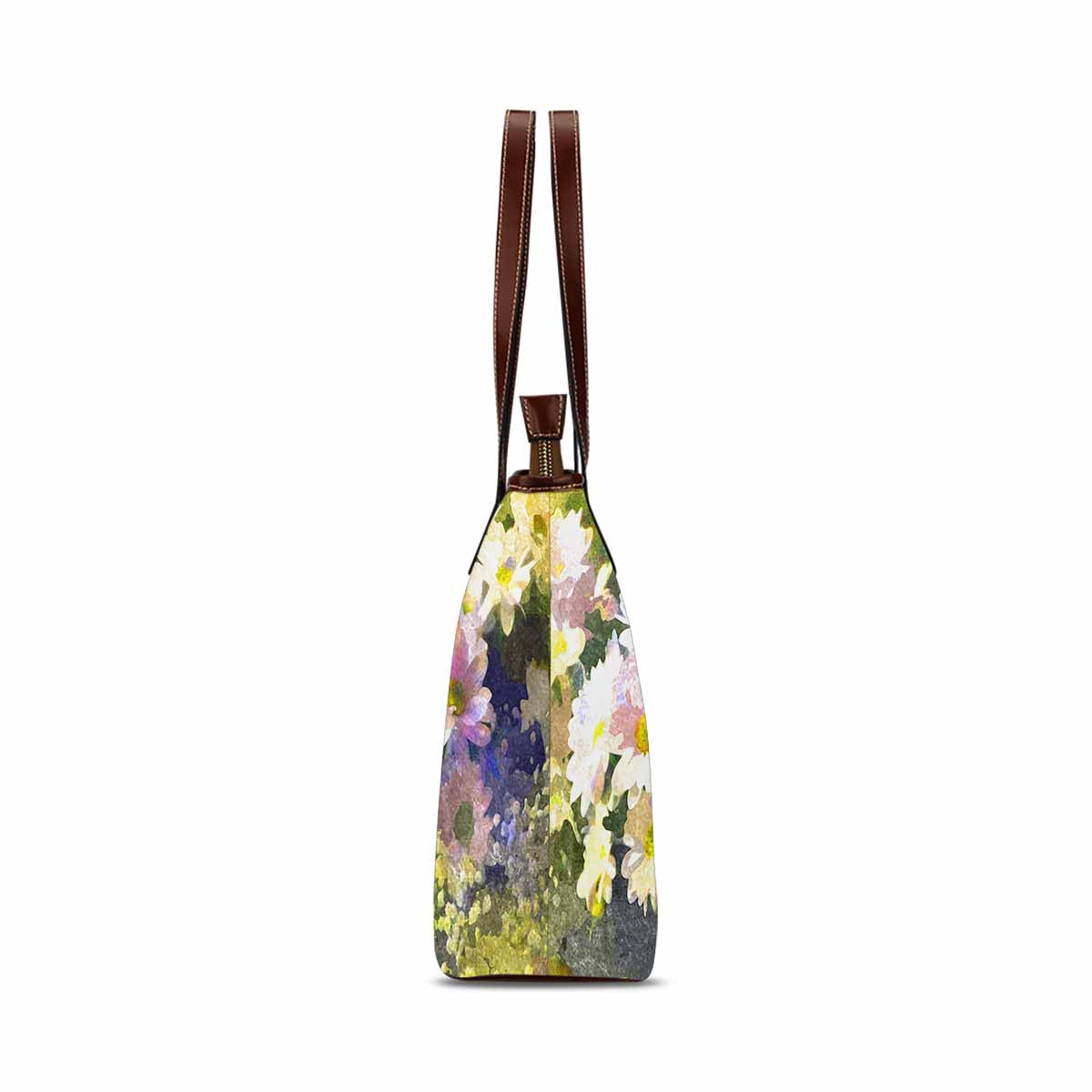 Classic Fabric handbag, watercolor floral, design 179