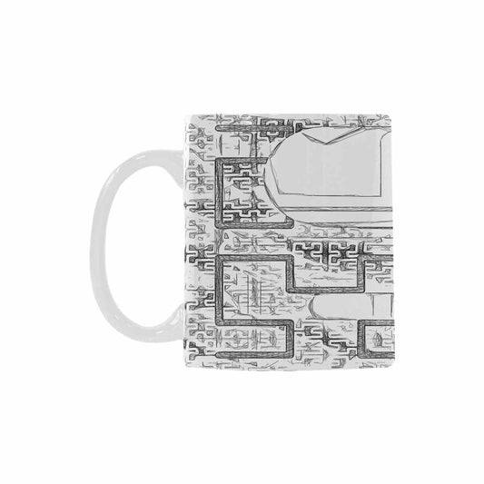 Quality Mug, coffee mug, tea cup, B & W Abstract, Set 1, design 89