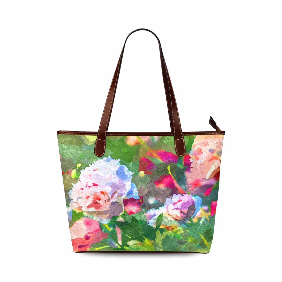 Classic Fabric handbag, watercolor floral, design 168