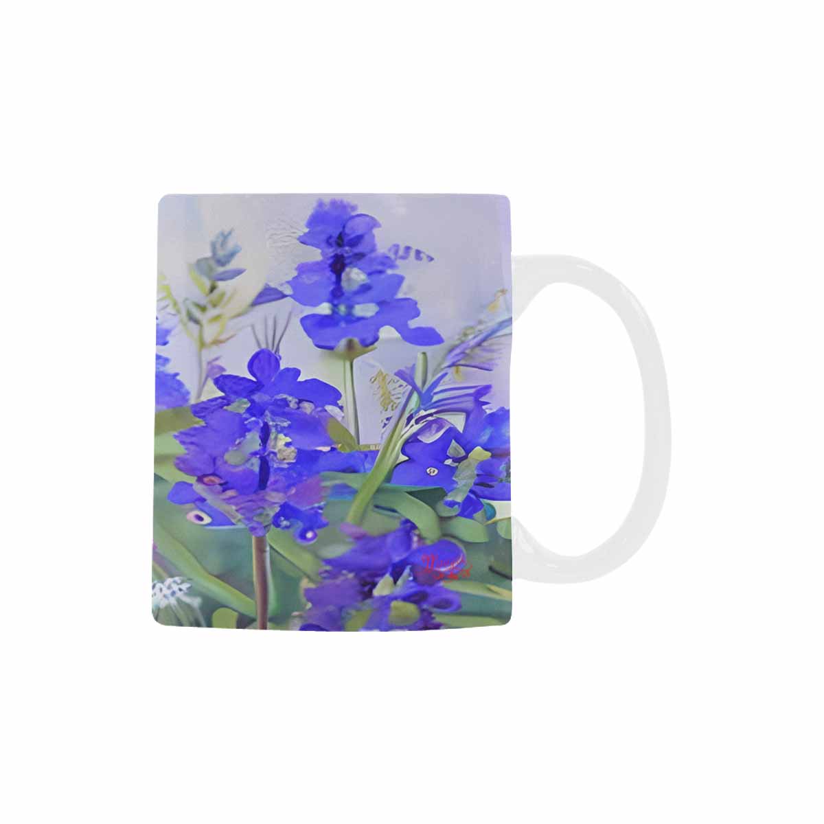 USA made Quality Mug, coffee mug, tea cup, Bright florals, Set 1, Design 87