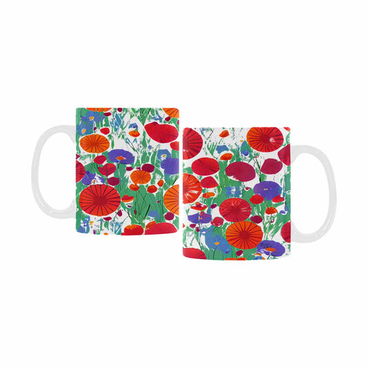 USA made, Quality Mug, coffee mug, tea cup, Set 1A, Mixed Floral design 18